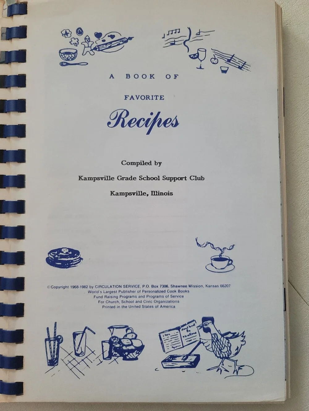 Vintage 1970s–2000 Illinois Community Cookbook Lot (9 Pcs)